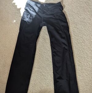 Fleece lined leggings in black by Layers